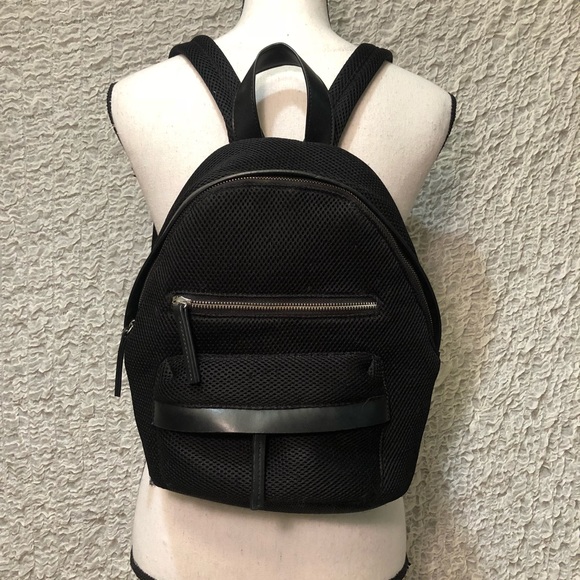 Handbags - Medium Mesh Black Back Pack